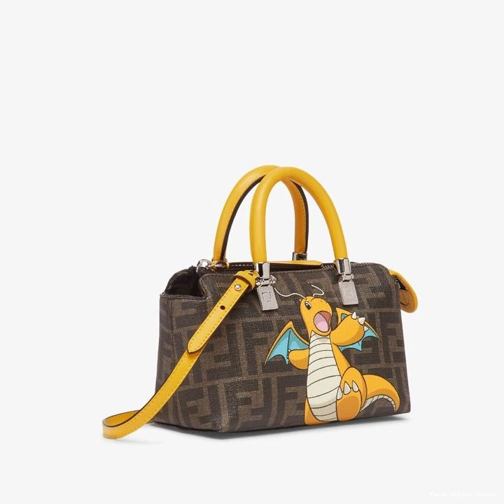Cheap In Yellow Boston By Fabric The Dragon Mini Way Motif Brown Pokmon Bag Fendi FF 0823